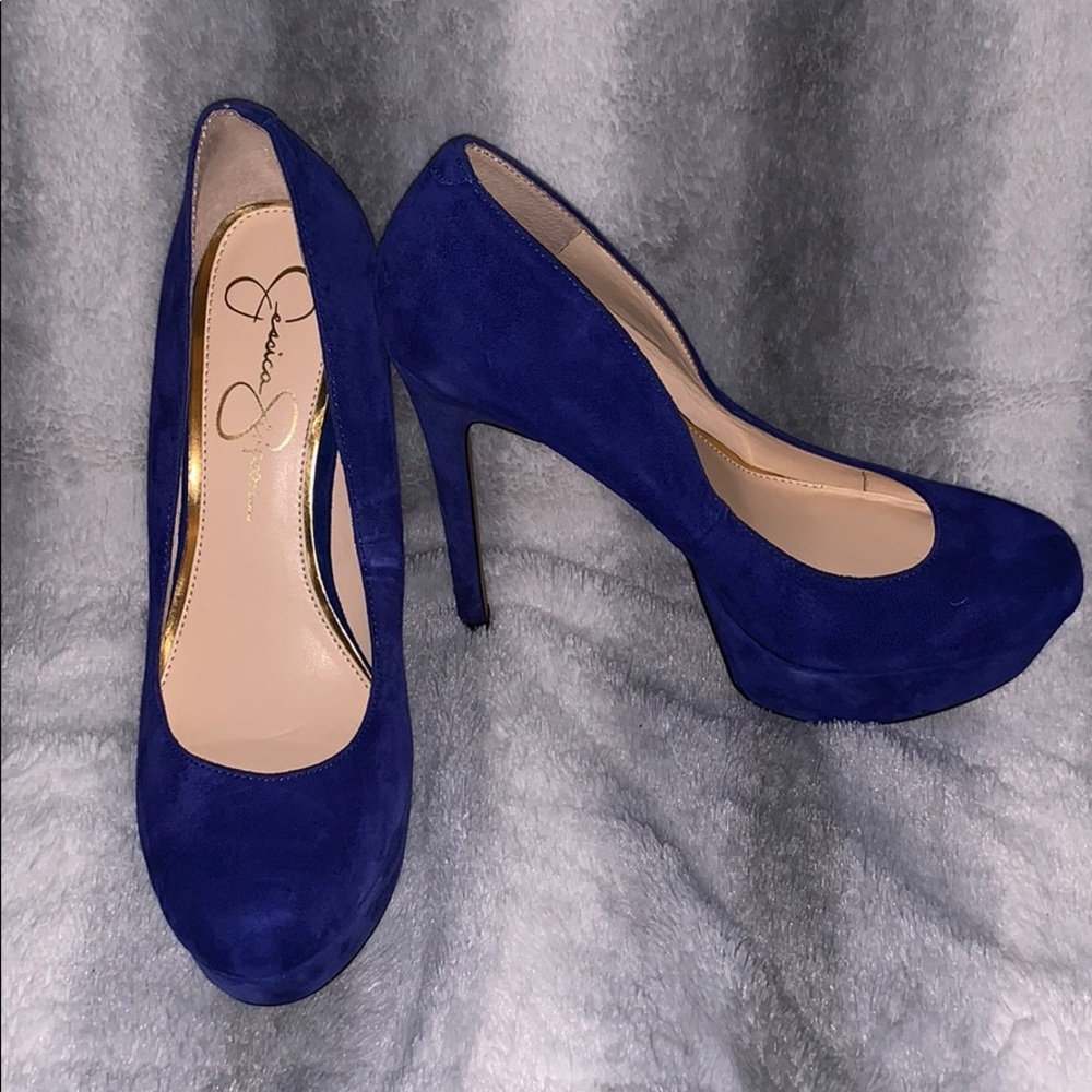 Blue Jessica Simpson heels